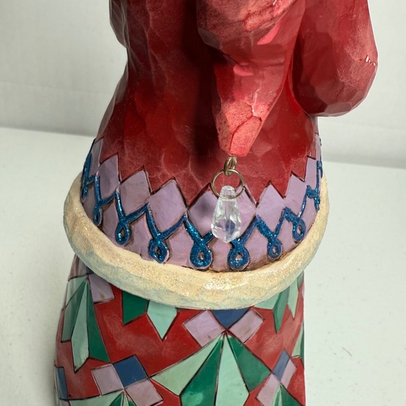 Jim Shore Heartwood Creek "Santa Style" Santa with Peacock 10" Figurine - Picture 8 of 10